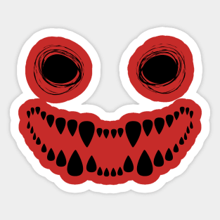 Scary Monster face Sticker